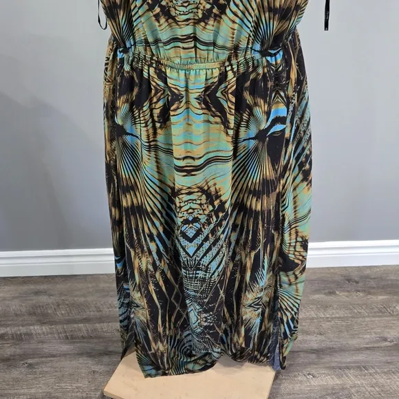 🐢 City Chic Size XL Super Palm Maxi Dress XL Great Condition- Like New