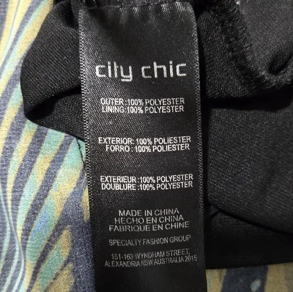 🐢 City Chic Size XL Super Palm Maxi Dress XL Great Condition- Like New