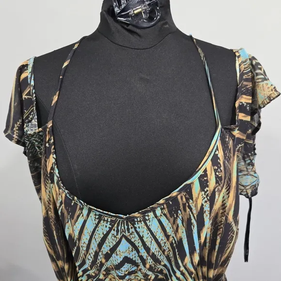 🐢 City Chic Size XL Super Palm Maxi Dress XL Great Condition- Like New