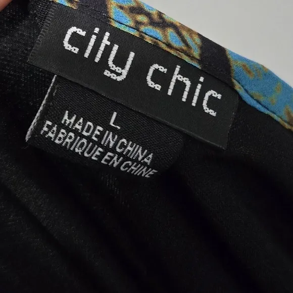 🐢 City Chic Size XL Super Palm Maxi Dress XL Great Condition- Like New