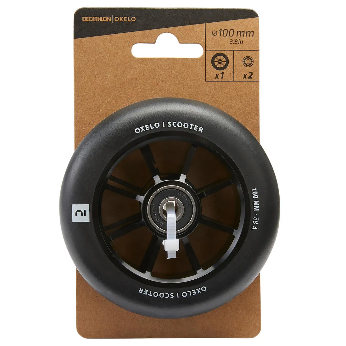 100 mm Freestyle Wheel with Black Alu Rim & PU85A Rubber