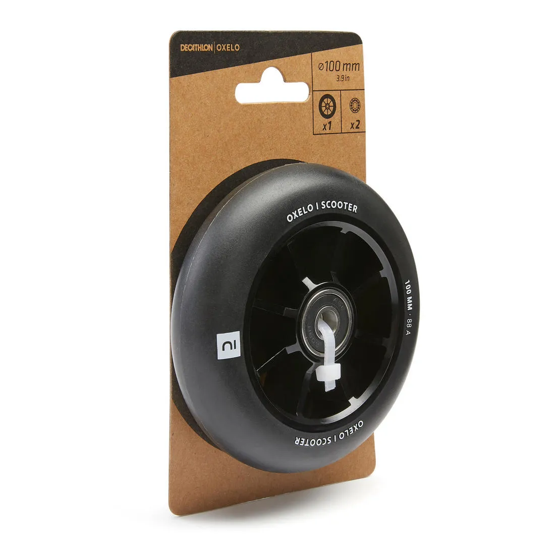 100 mm Freestyle Wheel with Black Alu Rim & PU85A Rubber