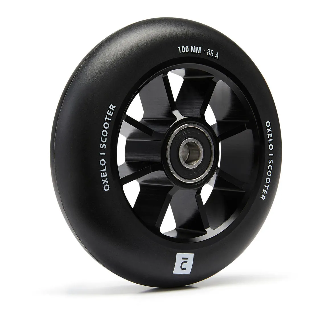 100 mm Freestyle Wheel with Black Alu Rim & PU85A Rubber