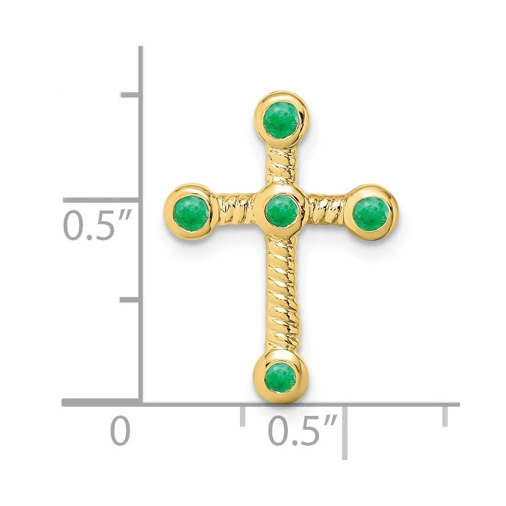 10k Emerald Cross Chain Slide