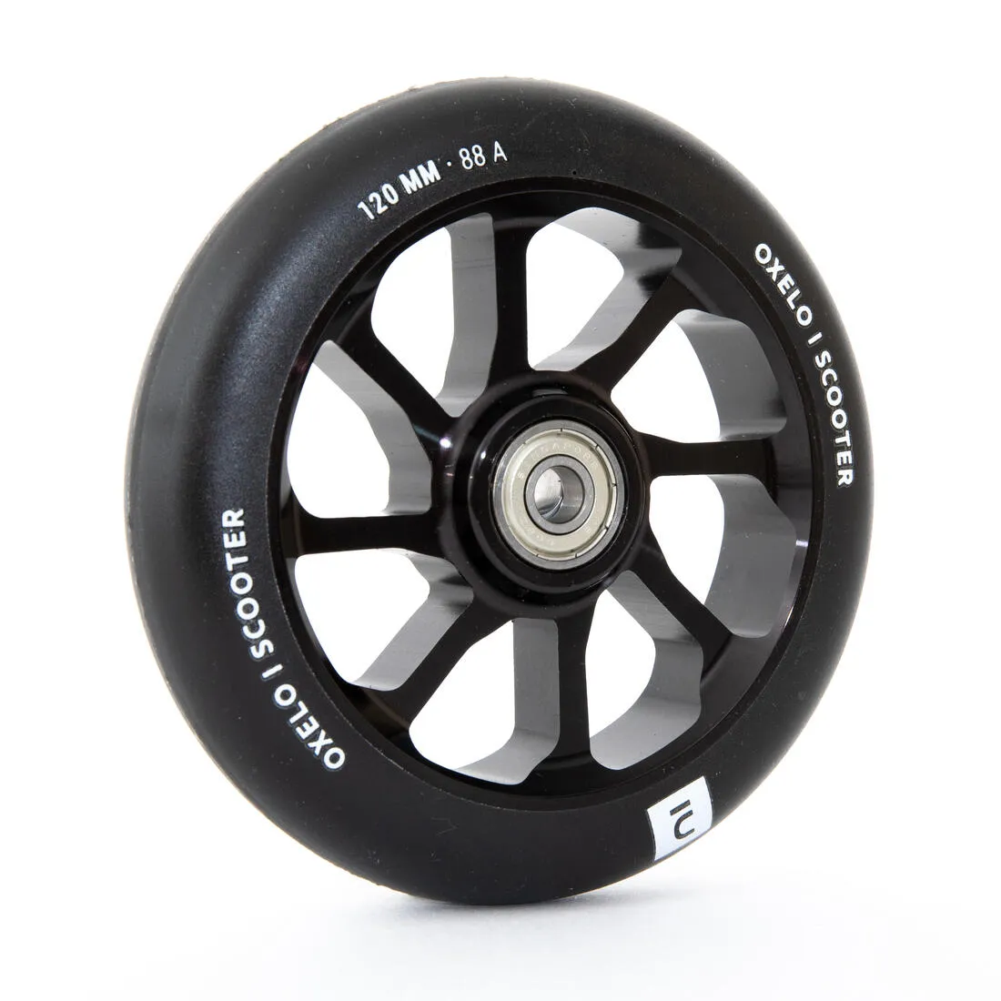 120 mm Alu Core PU Freestyle Scooter Wheel - Black/Sand