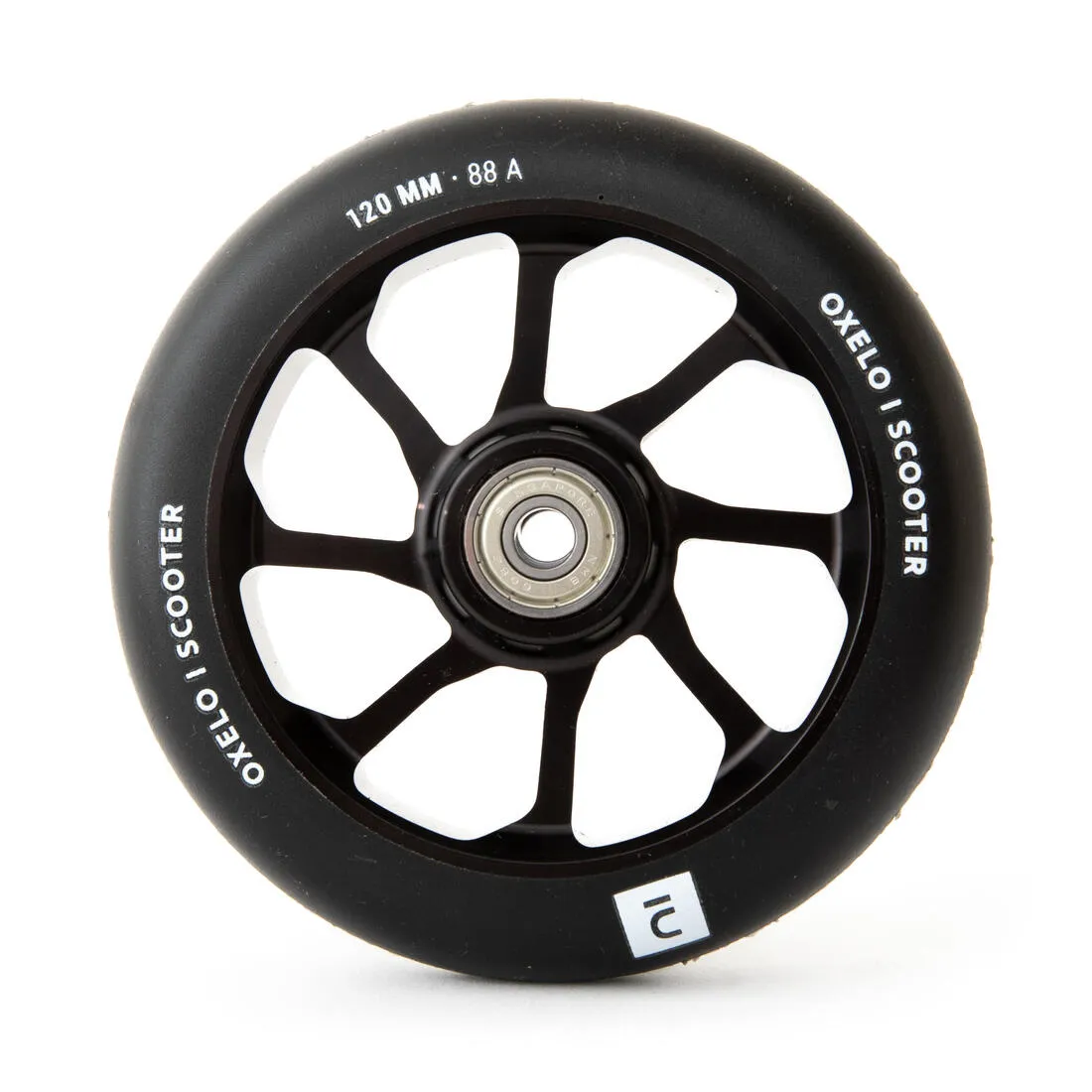 120 mm Alu Core PU Freestyle Scooter Wheel - Black/Sand
