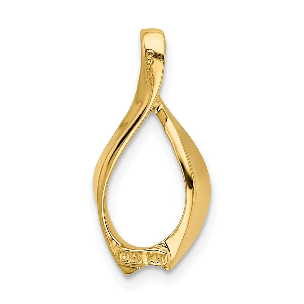 14k Fits up to 2mm Omega, 4mm Reversible, Omega Slide