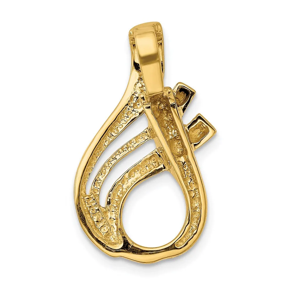 14k Fits up to 5mm Omega, 6mm Reversible, Omega Slide