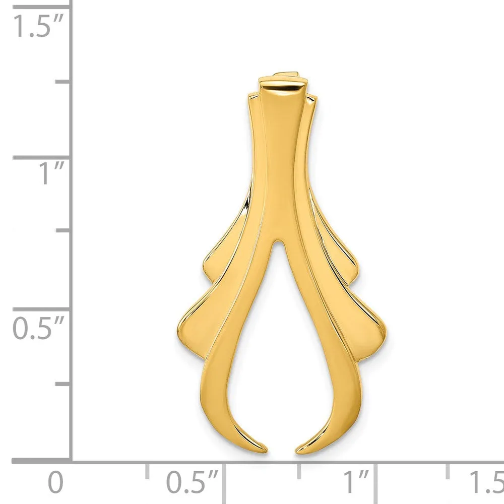 14k Fits up to 6mm Reg, 8mm Fancy Omega Slide