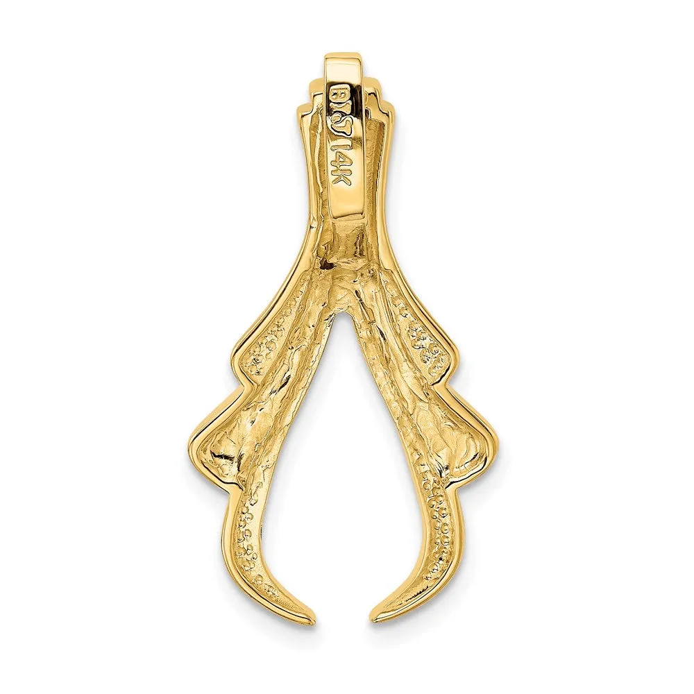 14k Fits up to 6mm Reg, 8mm Fancy Omega Slide