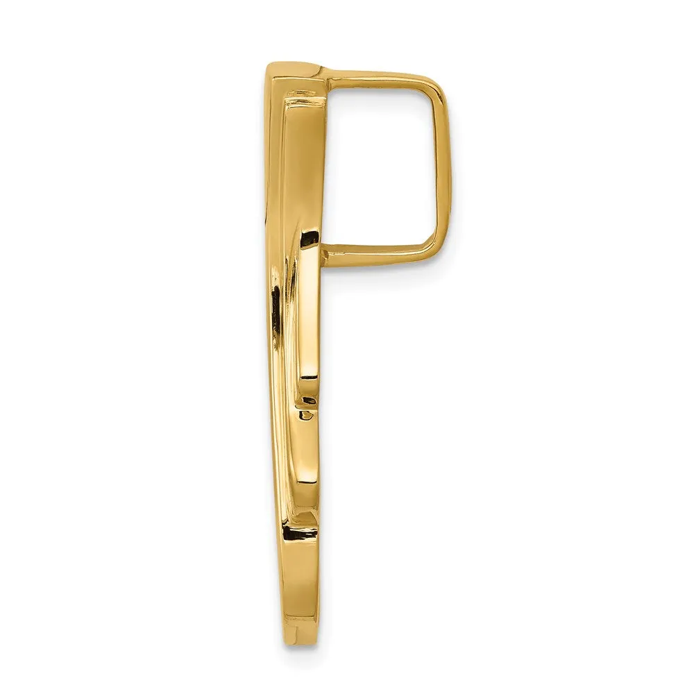 14k Fits up to 6mm Reg, 8mm Fancy Omega Slide