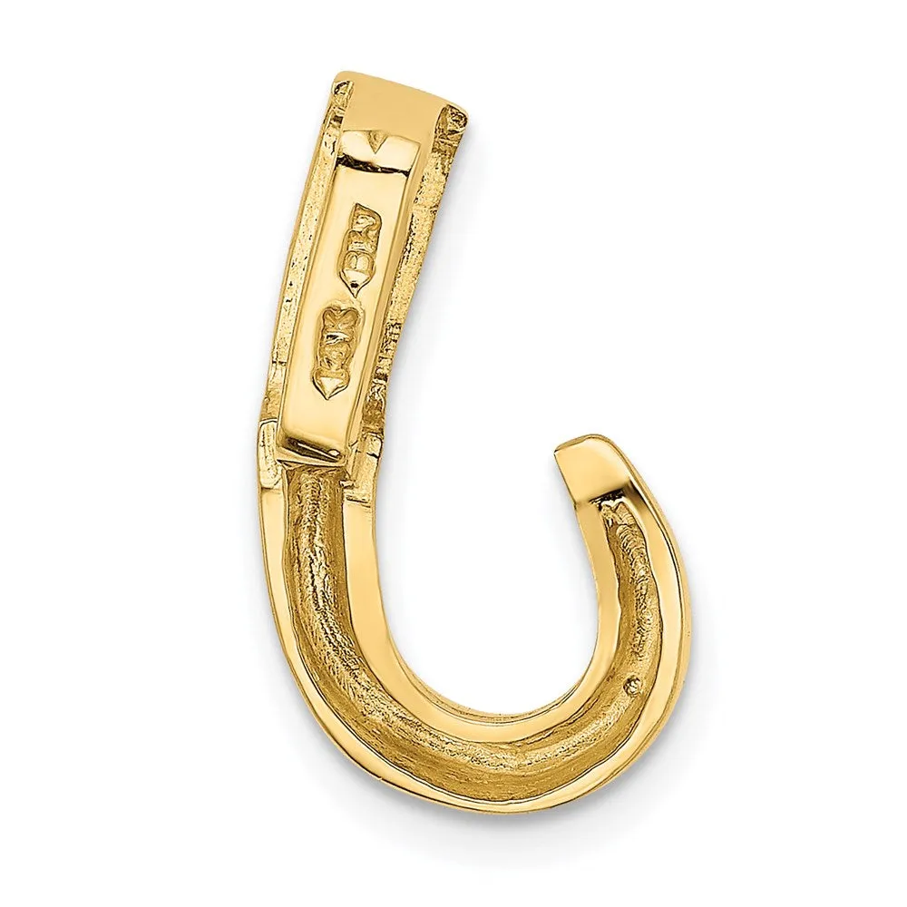 14k Fits up to 6mm Regular, 8mm Fancy Reversible Omega Slide