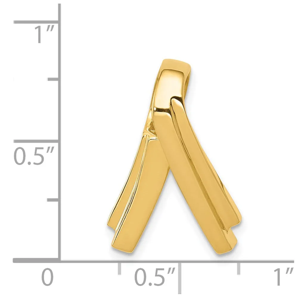 14k Fits up to 6mm Regular and Fancy Omega Slide