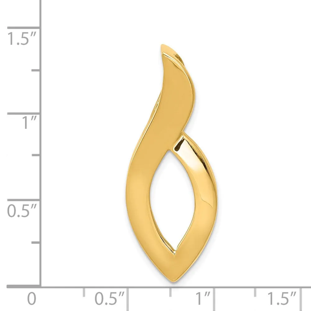 14k Fits up to 6mm Regular/8mm on Fancy/Reversible Fancy Omega Slide