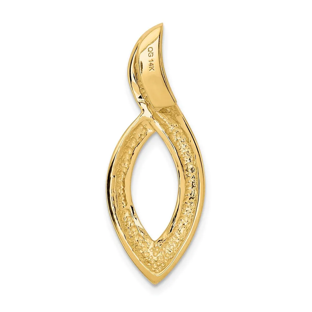 14k Fits up to 6mm Regular/8mm on Fancy/Reversible Fancy Omega Slide