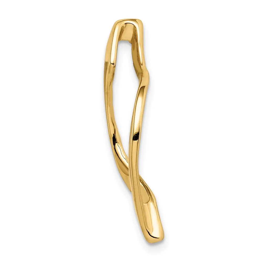 14k Fits up to 8mm Regular, 10mm Fancy Reversible Omega Slide