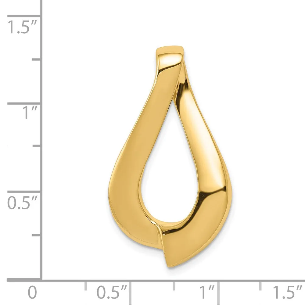 14k Fits up to 8mm Regular, 10mm Fancy Reversible Omega Slide