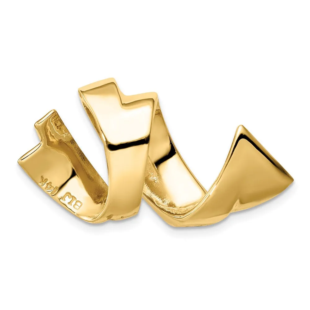14k Fits up to 8mm Regular, 10mm Fancy Reversible Omega Slide