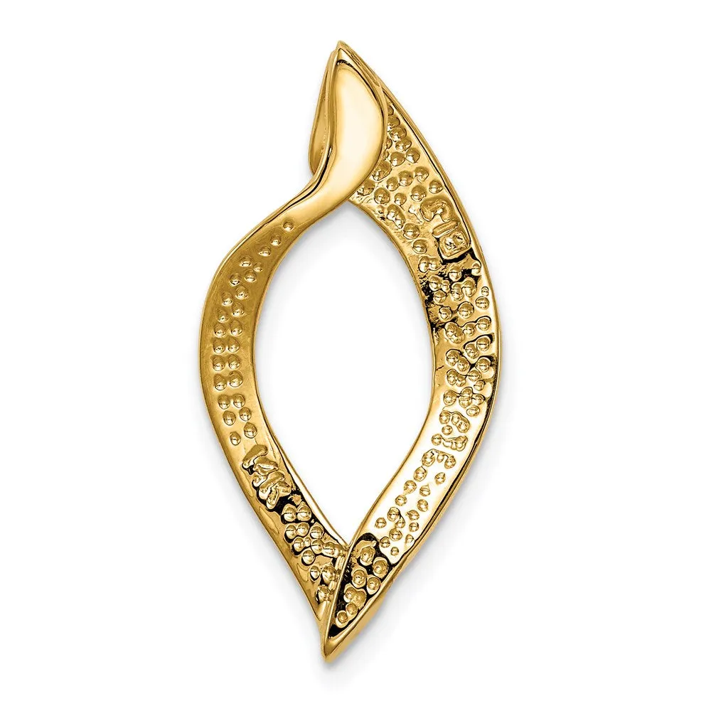 14k Fits up to 8mm Regular, 10mm Fancy Reversible Omega Slide