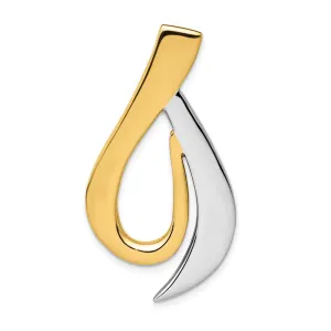 14k Two-tone Fits up to 6mm Omega, 8mm Reversible, Omega Slide