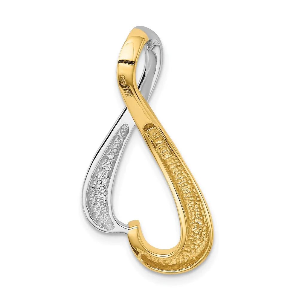 14k Two-tone Slide