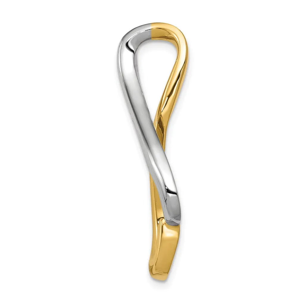 14k Two-tone Slide