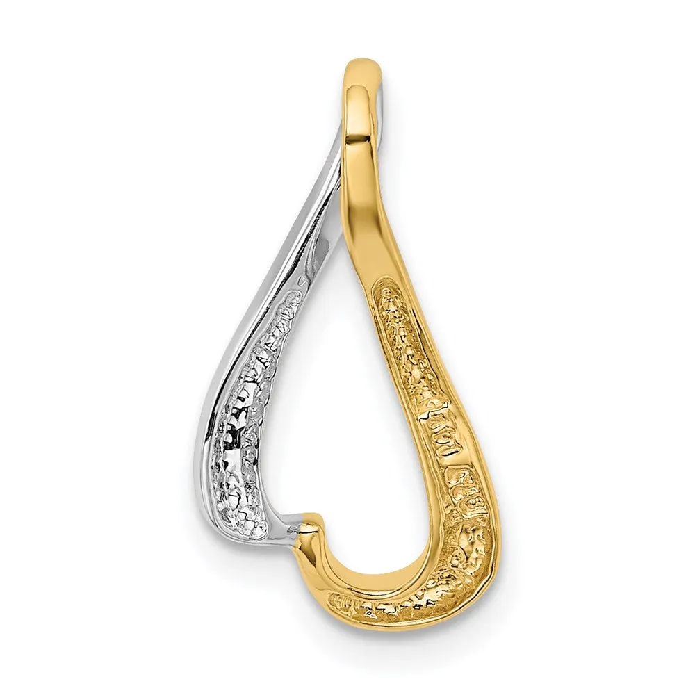 14k Two-tone Slide