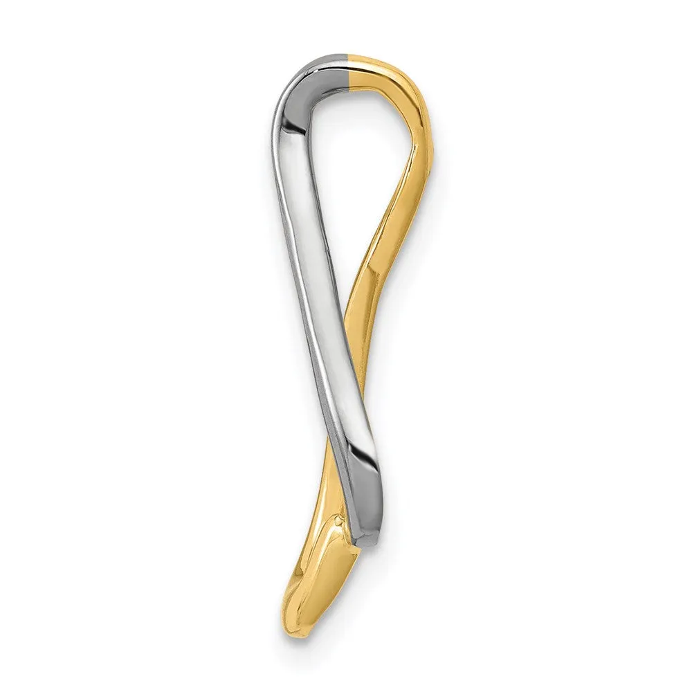 14k Two-tone Slide