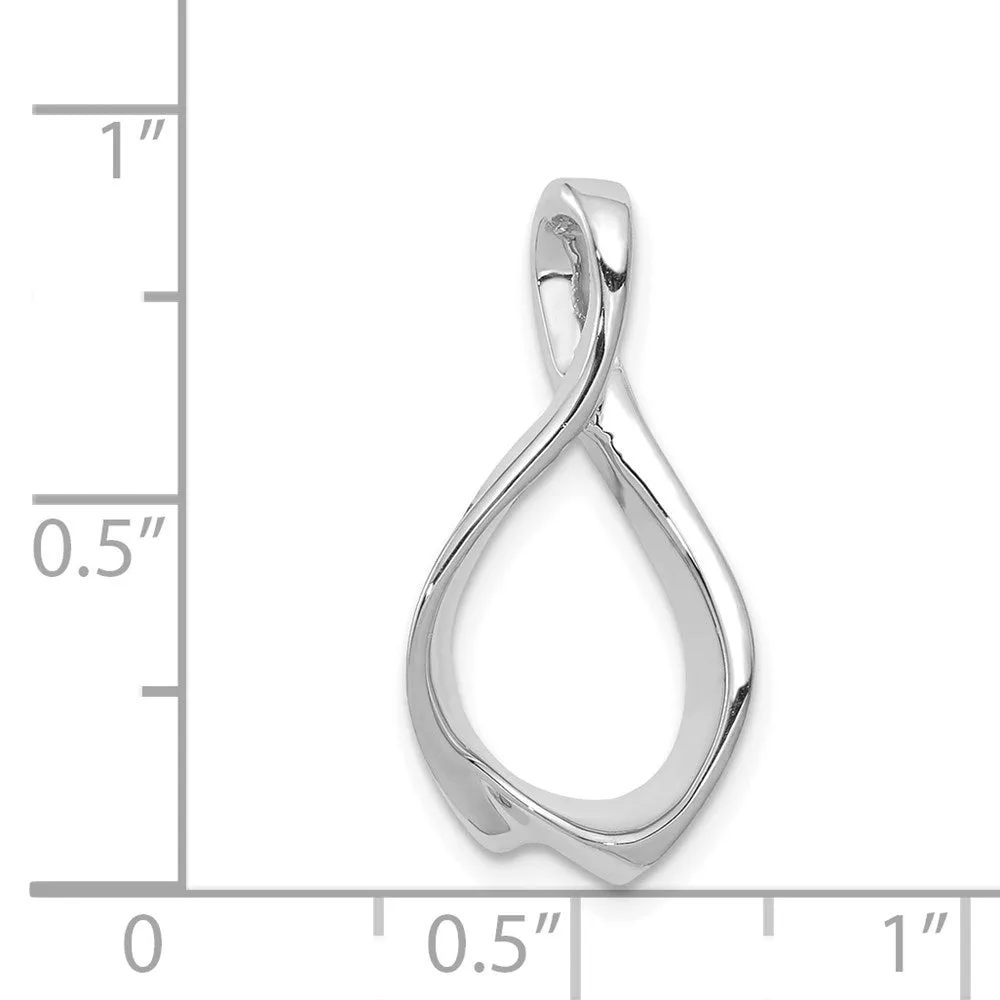 14k White Gold Fits up to 2mm Omega/ 4mm Reversible Omega Slide