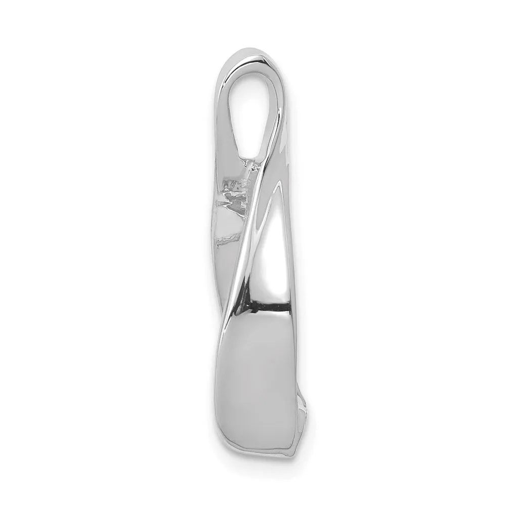 14k White Gold Fits up to 2mm Omega/ 4mm Reversible Omega Slide