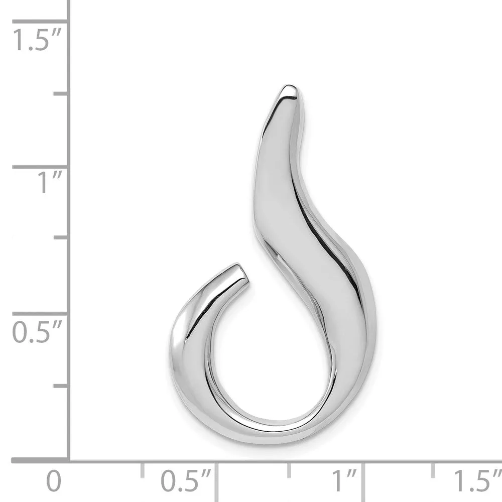 14k White Gold Fits up to 6mm Regular and Fancy Omega Slide
