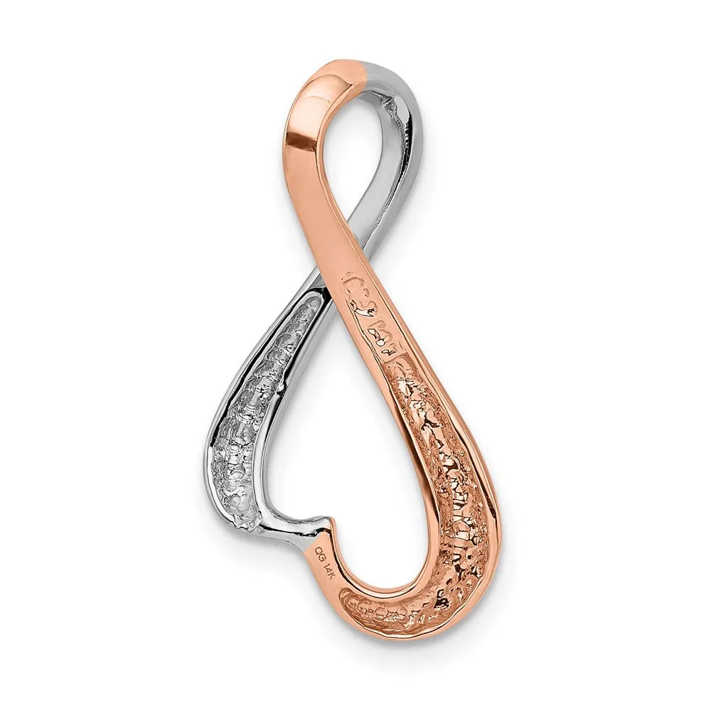 14KW and Rose Gold Omega Slide Fits up to 4mm Regular, 6mm Fancy