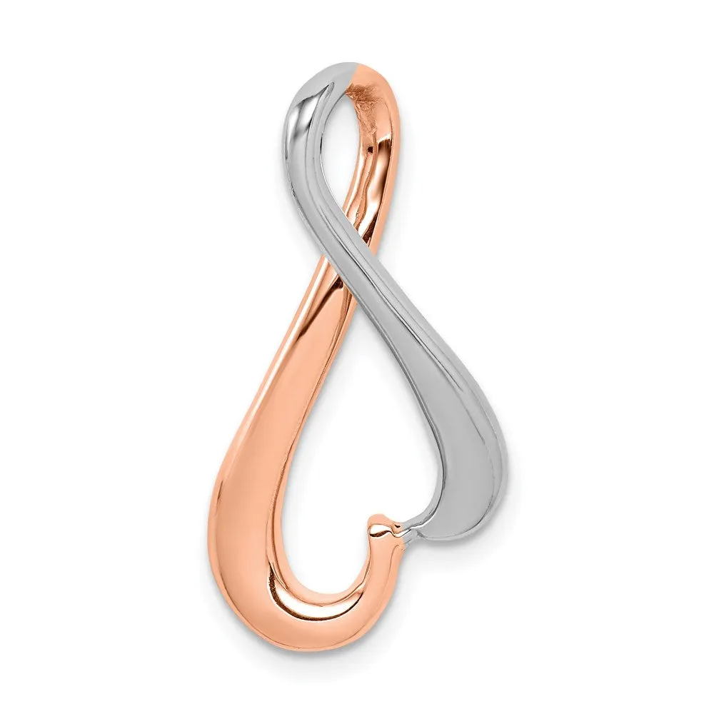14KW and Rose Gold Omega Slide Fits up to 4mm Regular, 6mm Fancy