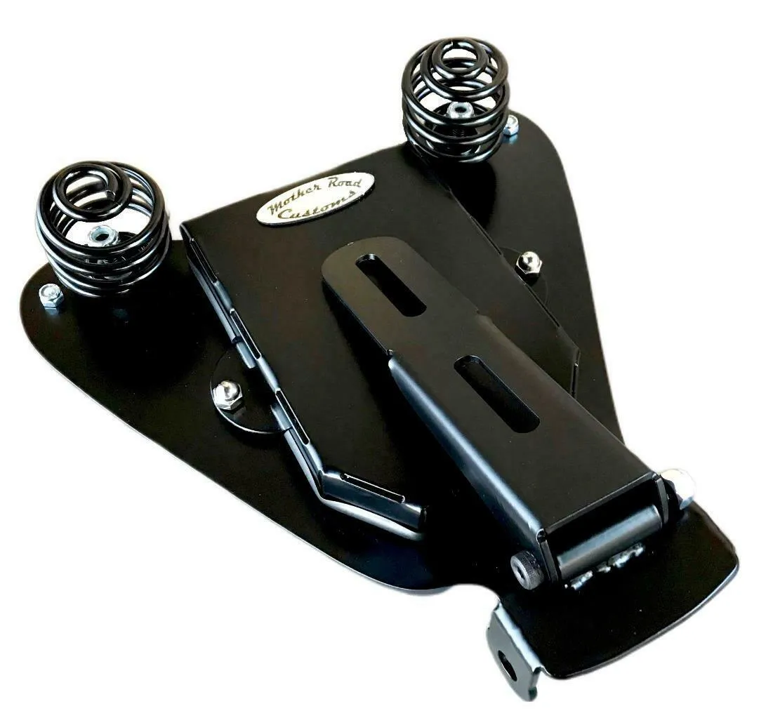 2007-2009 Sportster Spring Seat  Mounting Kit10x13" Black Alligator  USA bc