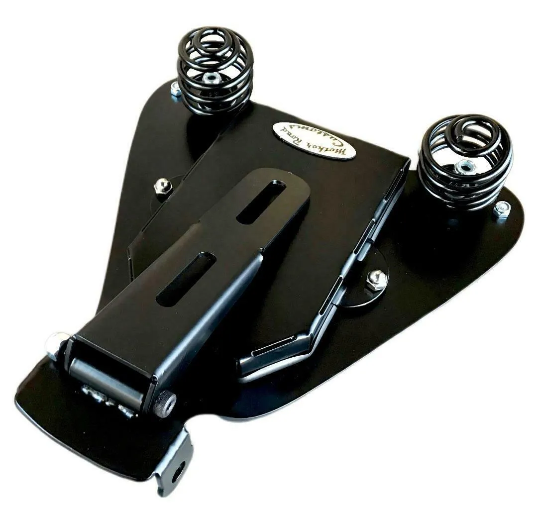 2007-2009 Sportster Spring Seat  Mounting Kit10x13" Black Alligator  USA bc