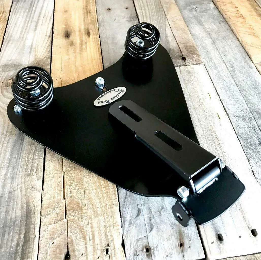 2010-2022 Harley Sportster Seat 12x13" BlkOakLeaf Spring Pad Mounting Kit bc