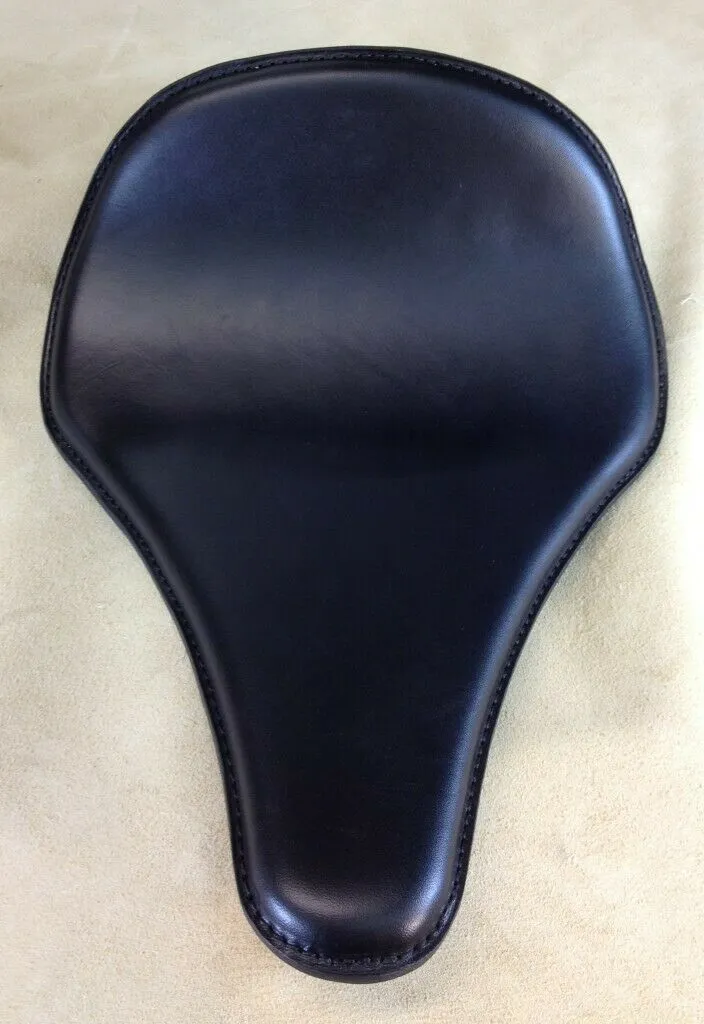 2010-2022 Harley Sportster Seat Black Leather 10x14" Long Nose No Spring Kit