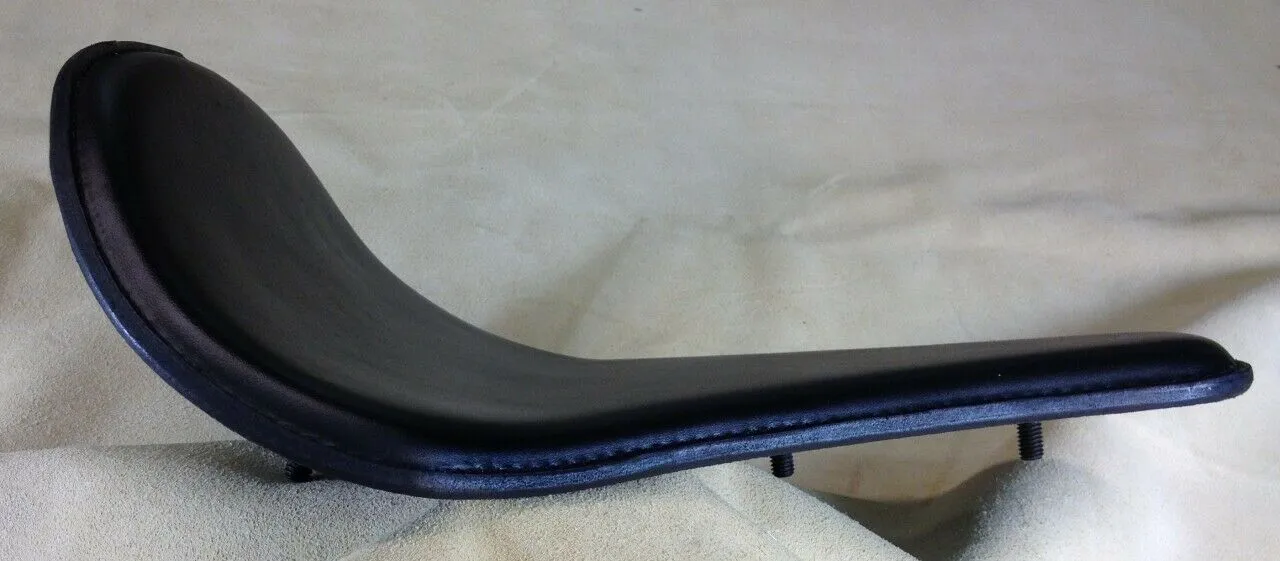 2010-2022 Harley Sportster Seat Black Leather 10x14" Long Nose No Spring Kit