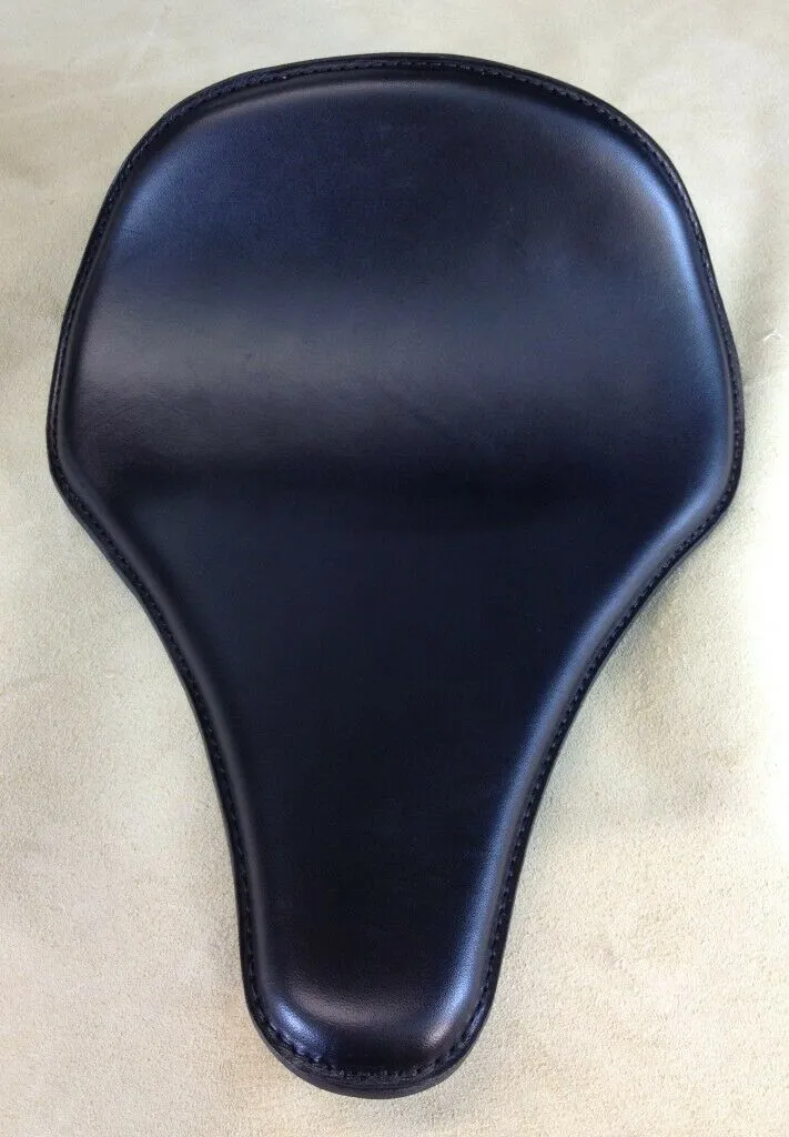 2010-2022 Harley Sportster Seat Black Leather 10x14" Long Nose No Spring Kit
