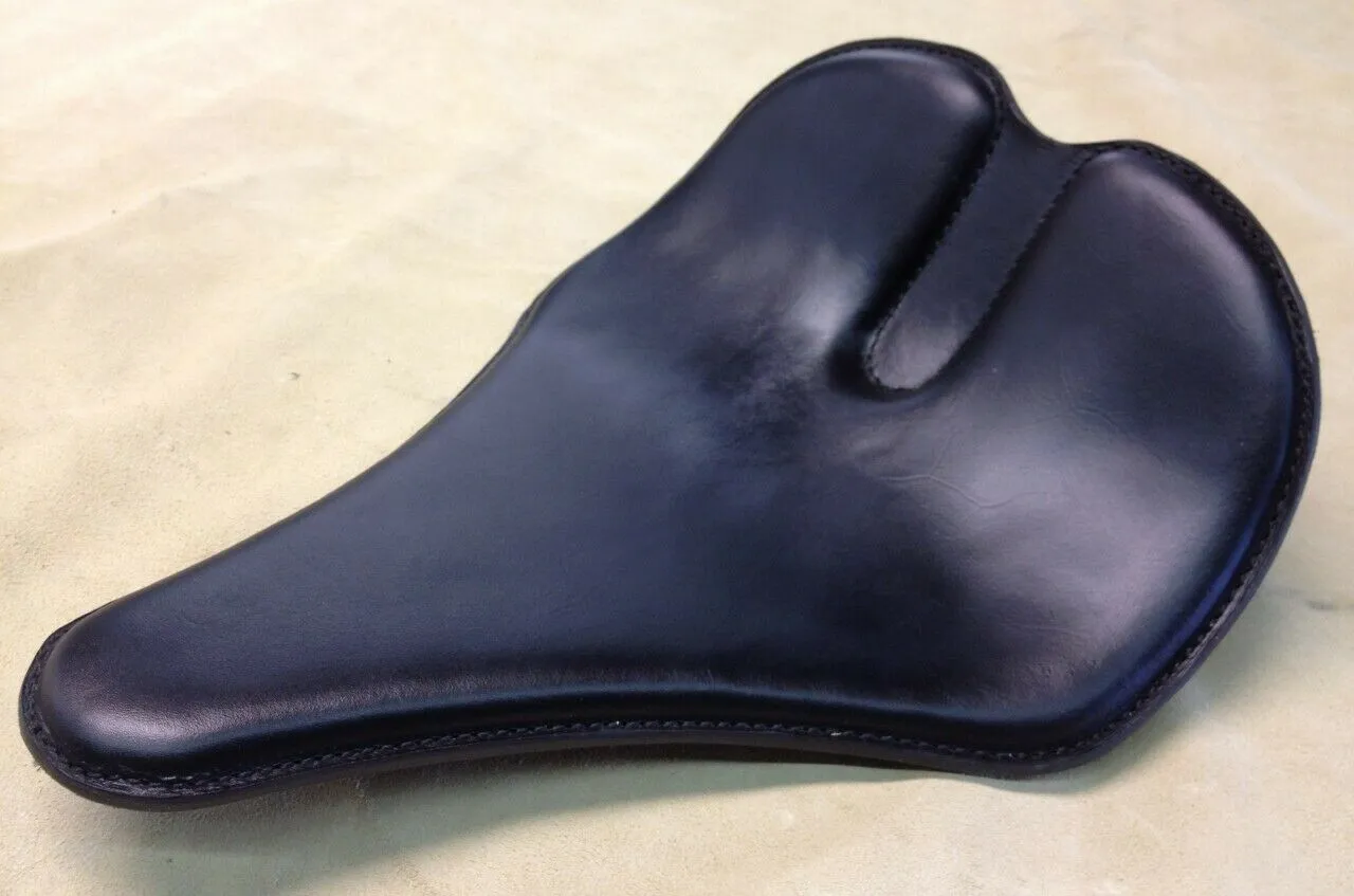 2010-2022 Sportster Harley Seat No Spring Kit Black 201 12x14" Nose Groove