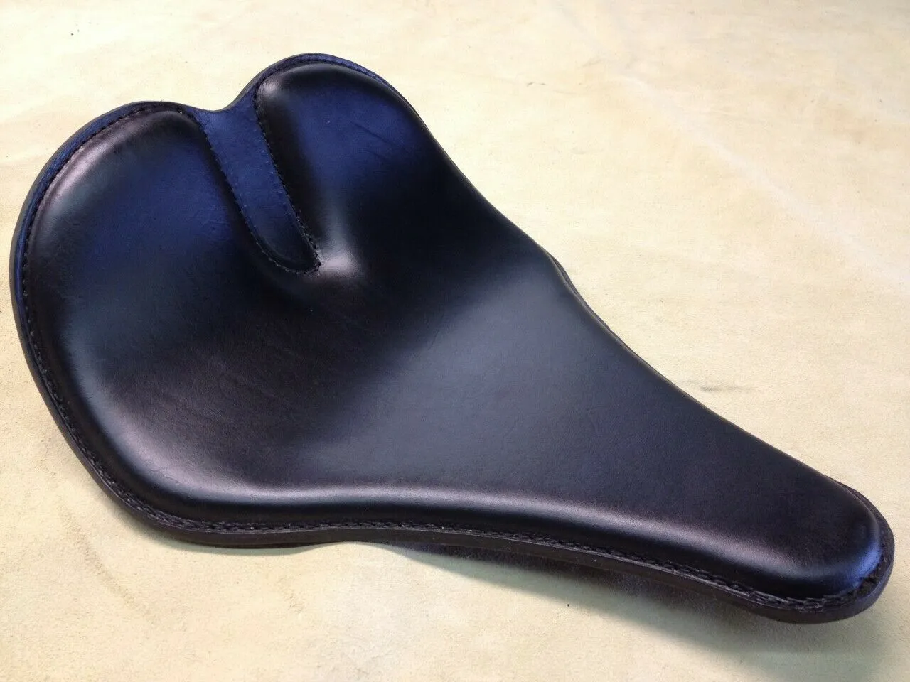 2010-2022 Sportster Harley Seat No Spring Kit Black 201 12x14" Nose Groove