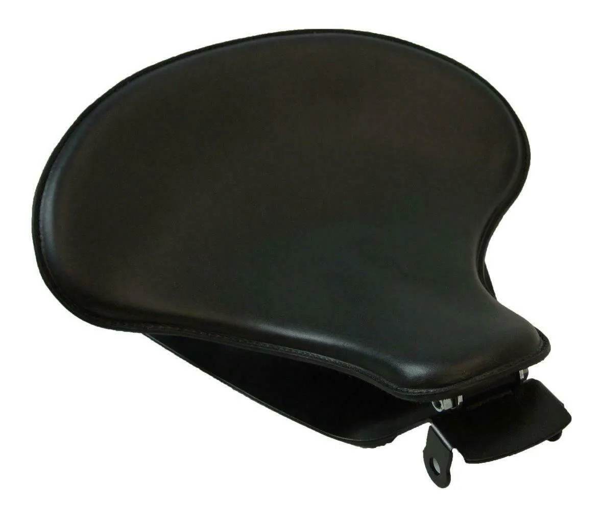 2010-2022 Sportster Spring Seat  Mounting Kit 15x14" Black Veg Leather USA pccs