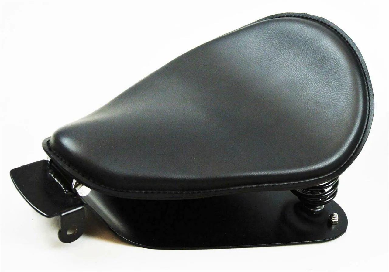 2010-2022 Sportster Spring Solo Seat Mounting Kit 10x13" Black Leather USA pccs