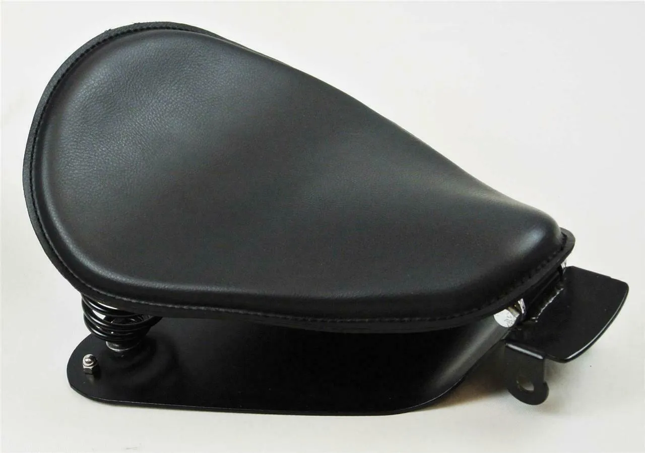 2010-2022 Sportster Spring Solo Seat Mounting Kit 10x13" Black Leather USA pccs