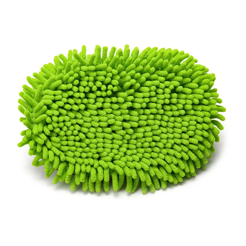 3-in-1 Chenille Wash Mop & Window Cleaner w. Removable Car Wash Mitt (3.75 ft.)