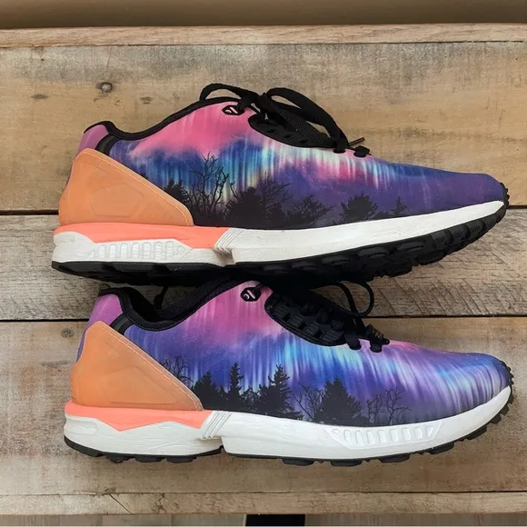ADIDAS ZX FLUX DECON NORTHERN LIGHTS SNEAKERS