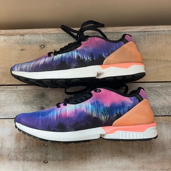 ADIDAS ZX FLUX DECON NORTHERN LIGHTS SNEAKERS