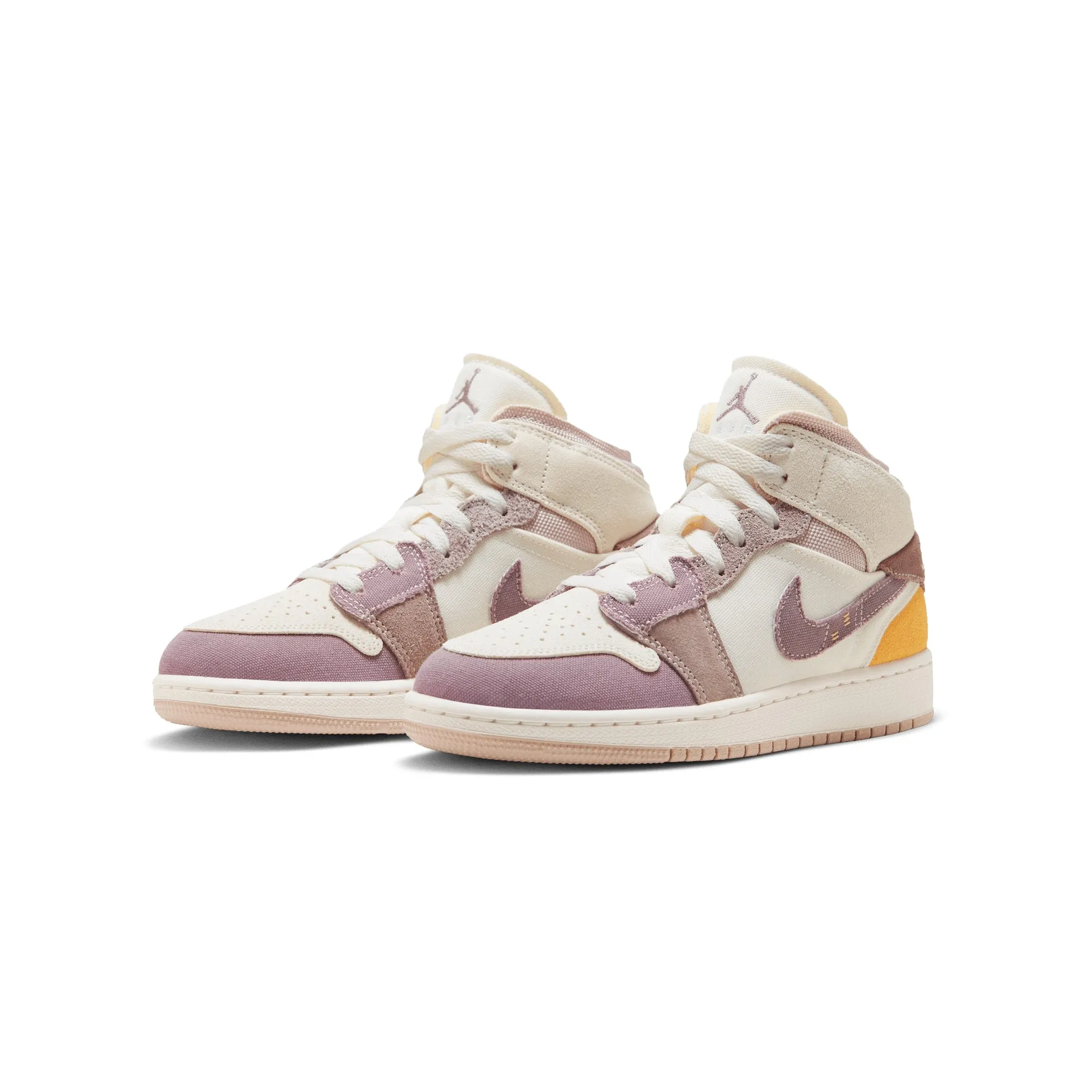 Air Jordan 1 Kids Mid SE Craft Shoes