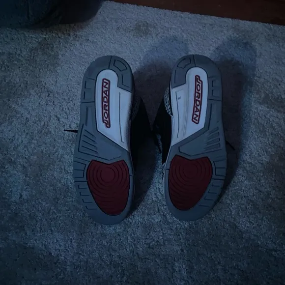 Air Jordan Black and Red Sneakers