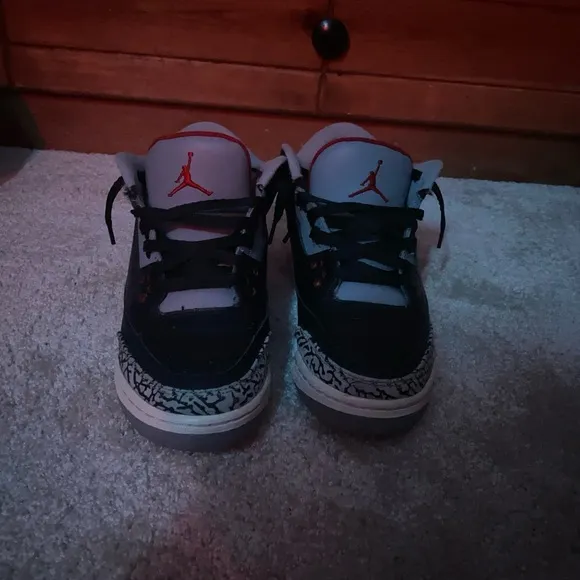 Air Jordan Black and Red Sneakers